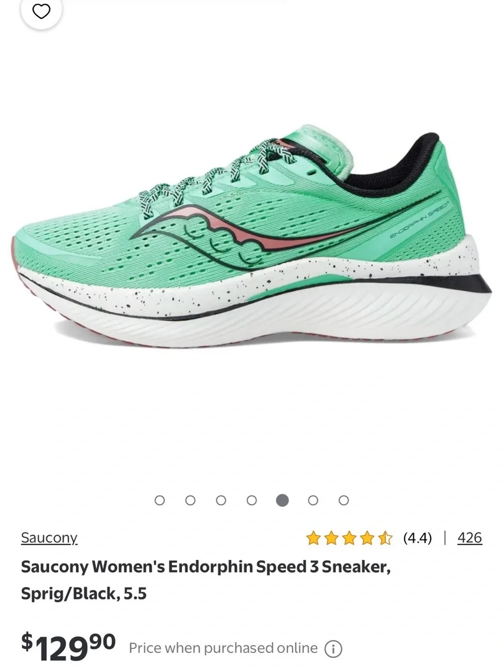 Saucony Women's Endorphin Speed Athletic Running Shoes with Pink Logo